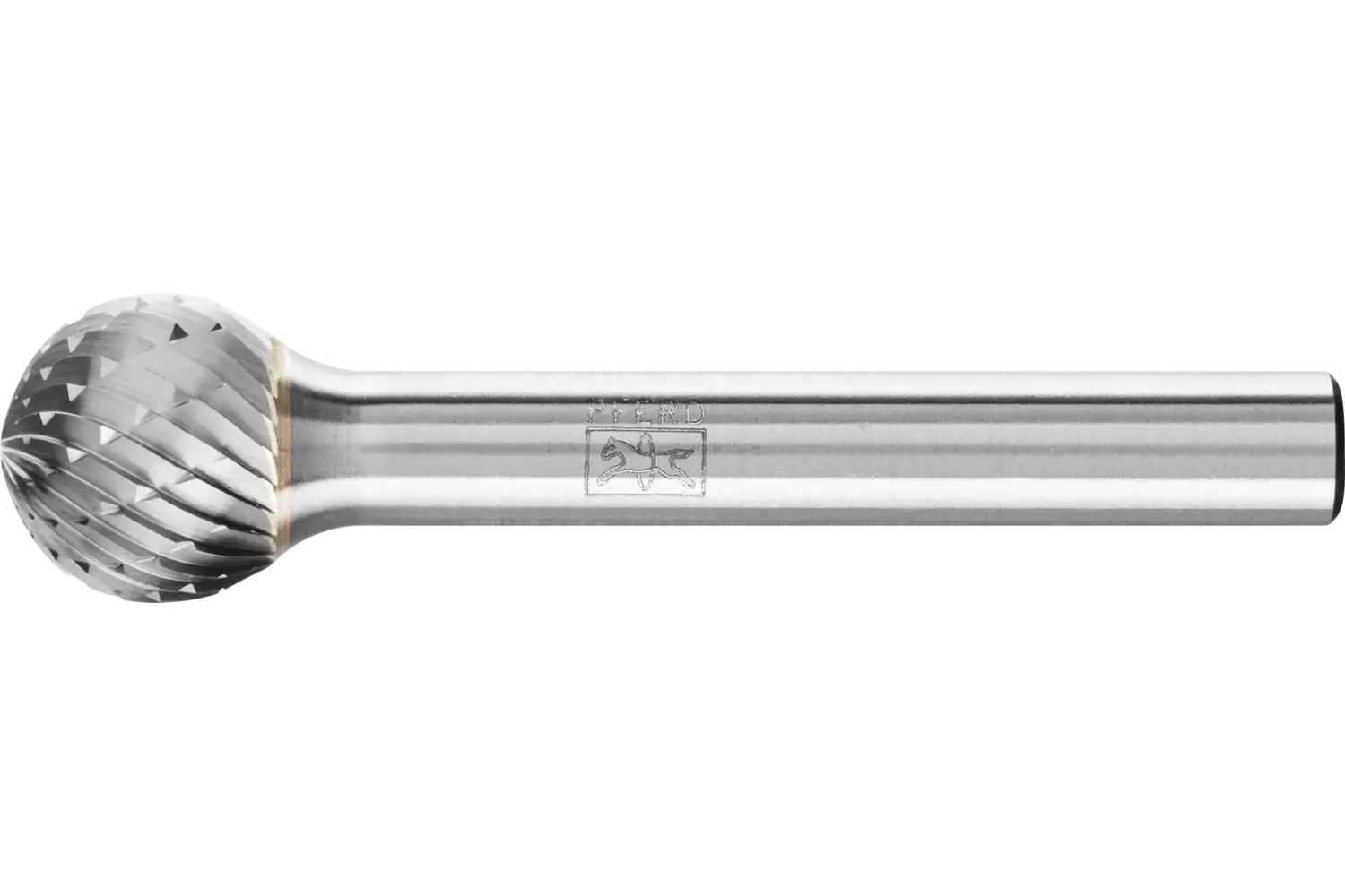 Picture of Pferd Carbide Bur SD-6 Ball Shape Steel Cut 5/8" x 9/16" x 1/4" Shank